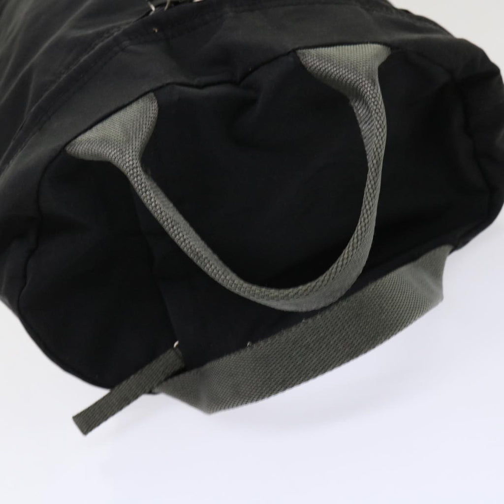 PRADA Hand Bag Nylon Black Red  bs6627