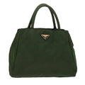 PRADA Hand Bag Nylon Green  bs6630