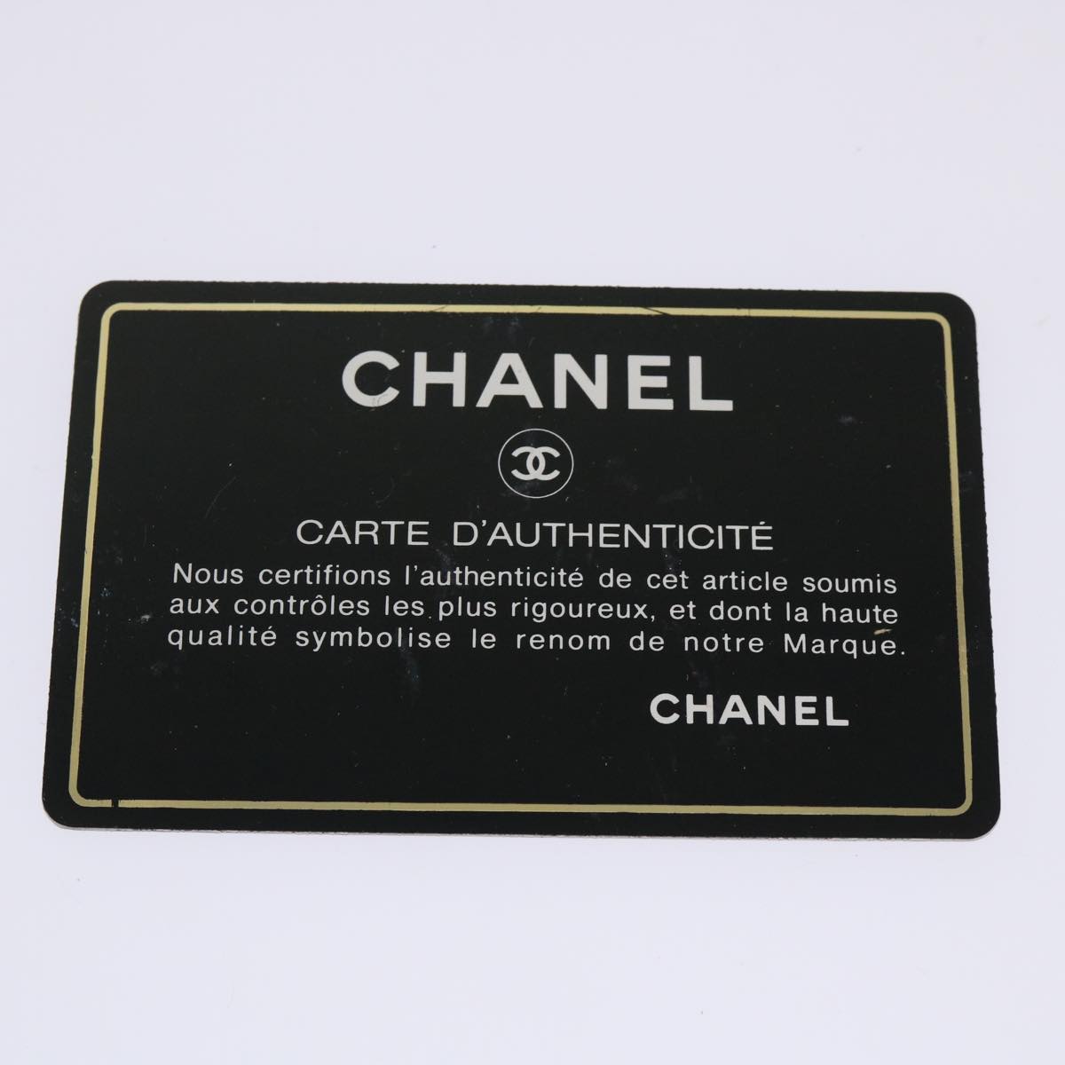 CHANEL V Stitch Hand Bag Lamb Skin White Black CC Auth bs6661