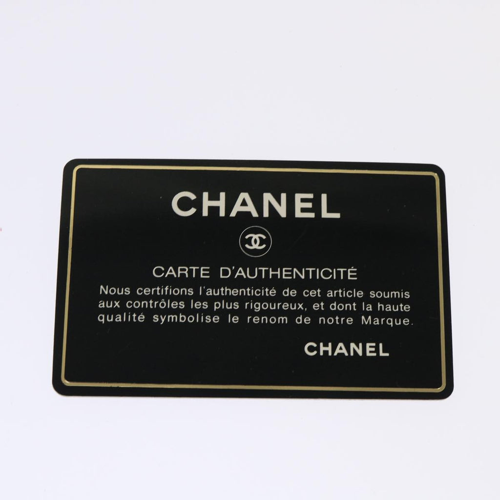 CHANEL Chain Shoulder Bag Canvas Brown CC  bs6720