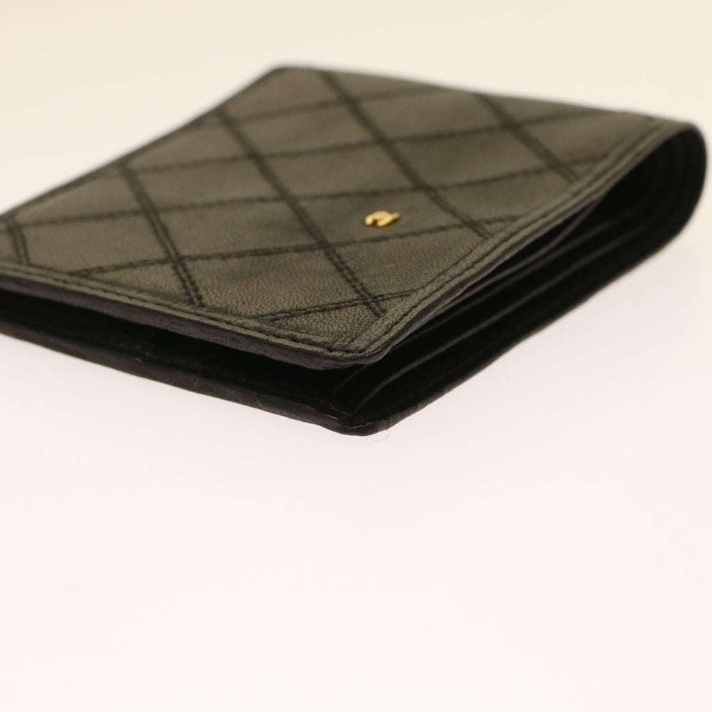 CHANEL Bicolole Wallet Leather Black CC  bs6820