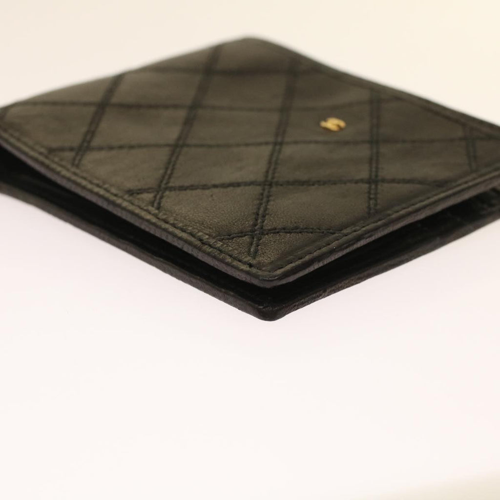 CHANEL Bicolole Wallet Leather Black CC  bs6820