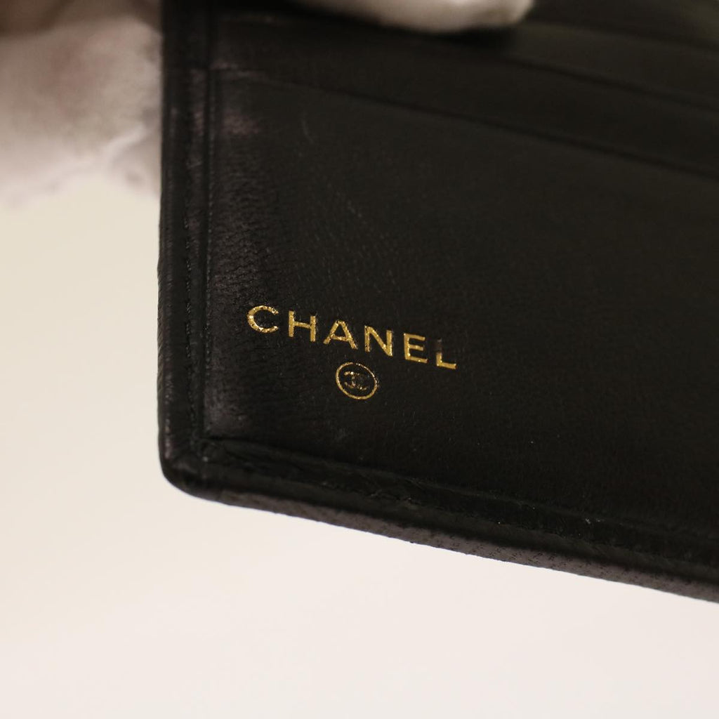 CHANEL Bicolole Wallet Leather Black CC  bs6820