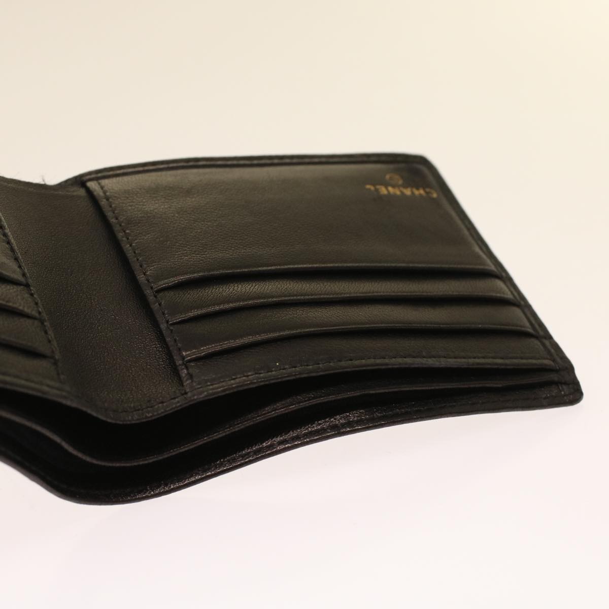 CHANEL Bicolole Wallet Leather Black CC  bs6820