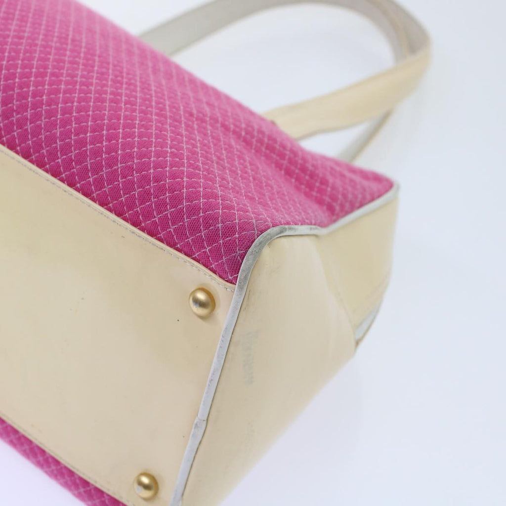 CHANEL Shoulder Bag Tweed Pink CC  bs6851