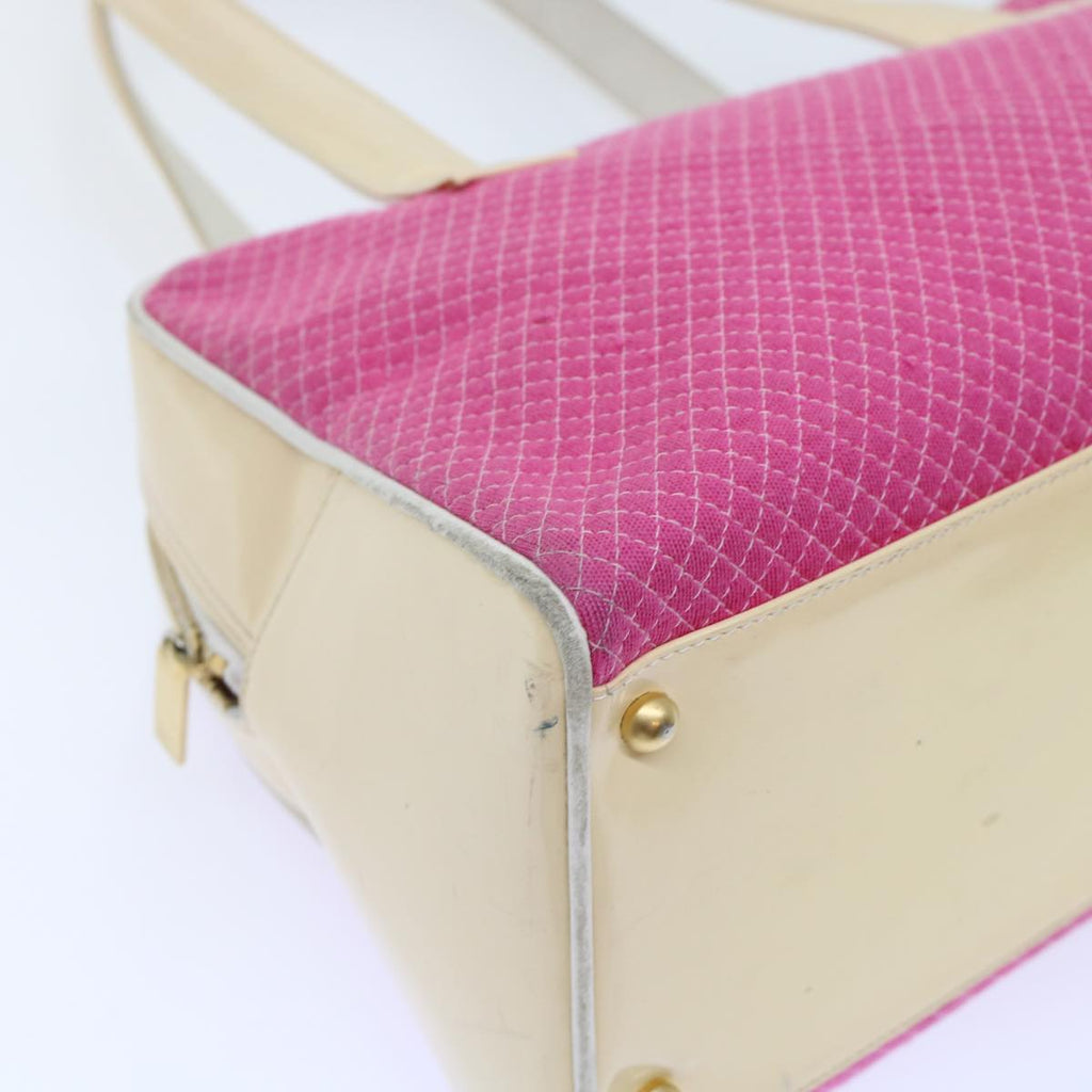 CHANEL Shoulder Bag Tweed Pink CC  bs6851