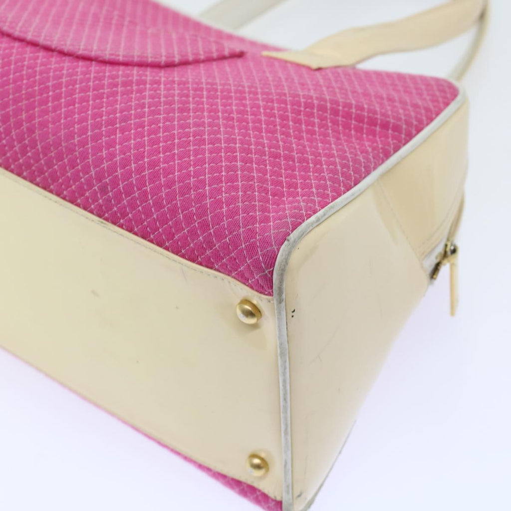 CHANEL Shoulder Bag Tweed Pink CC  bs6851
