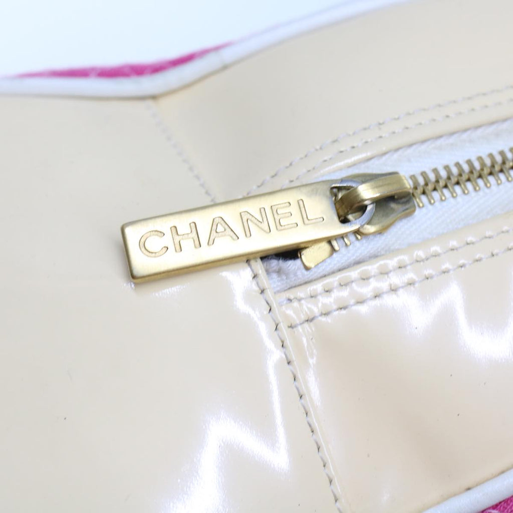 CHANEL Shoulder Bag Tweed Pink CC  bs6851
