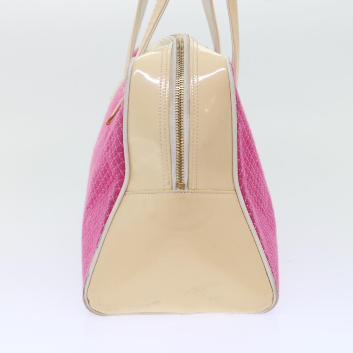 CHANEL Shoulder Bag Tweed Pink CC  bs6851