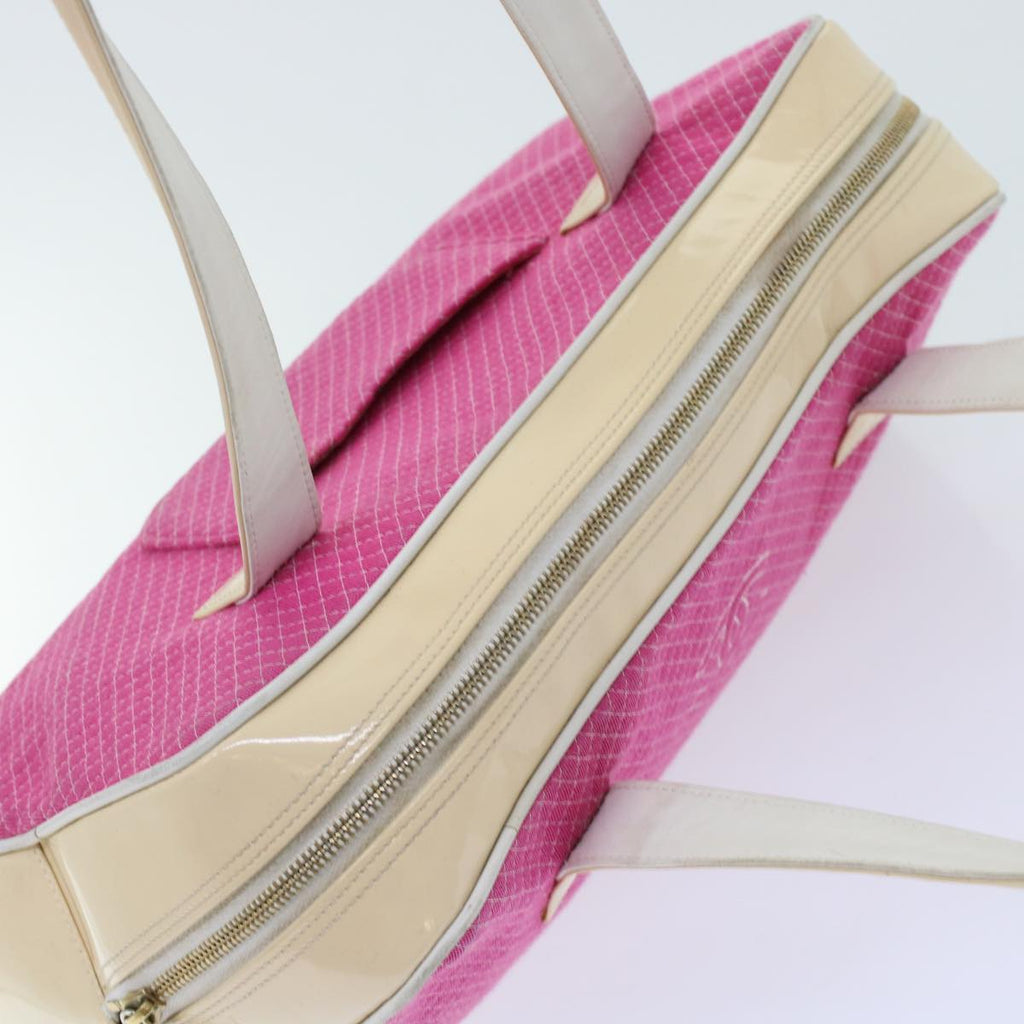 CHANEL Shoulder Bag Tweed Pink CC  bs6851