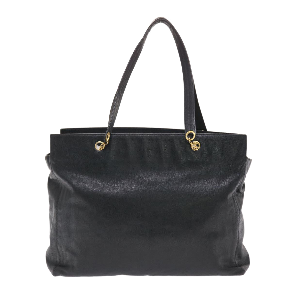 CHANEL COCO Mark Shoulder Bag Caviar Skin Black CC  bs6929