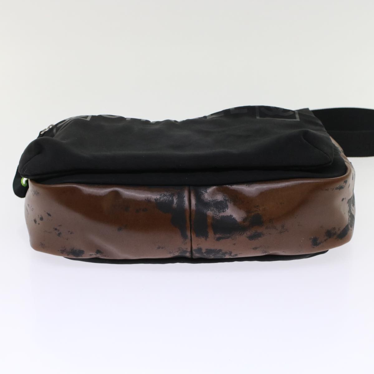 CHANEL Shoulder Bag Nylon Black CC  bs6987
