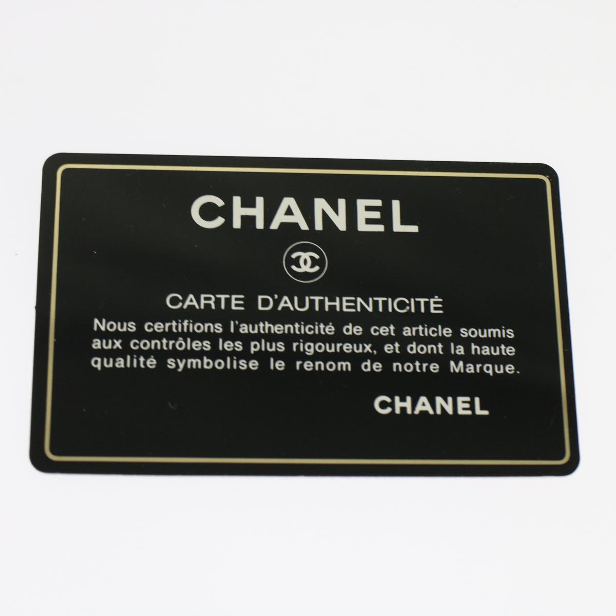 CHANEL V Stitch Hand Bag Leather Black CC  bs7027