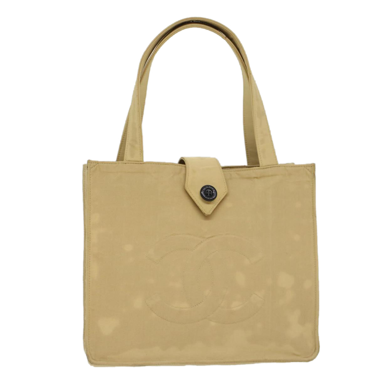 CHANEL Shoulder Bag Nylon Beige CC  bs7114