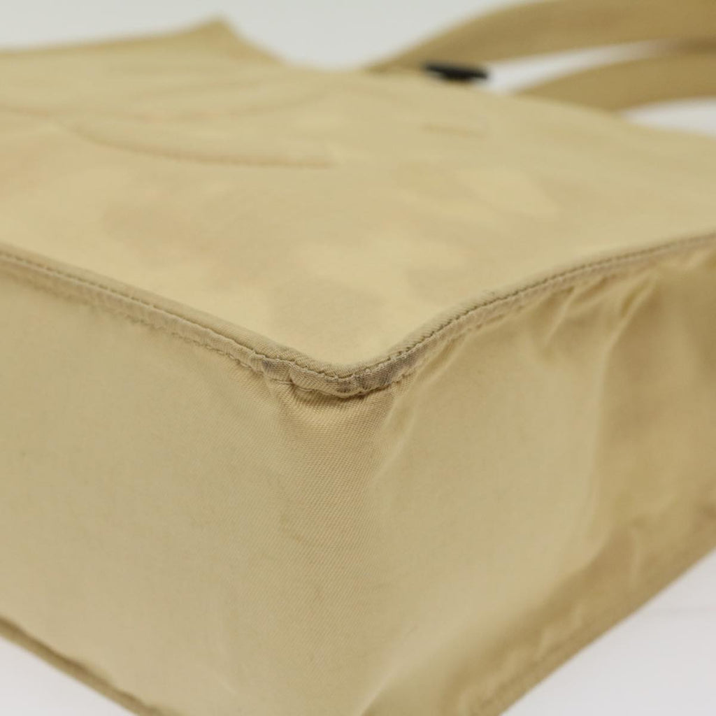 CHANEL Shoulder Bag Nylon Beige CC  bs7114