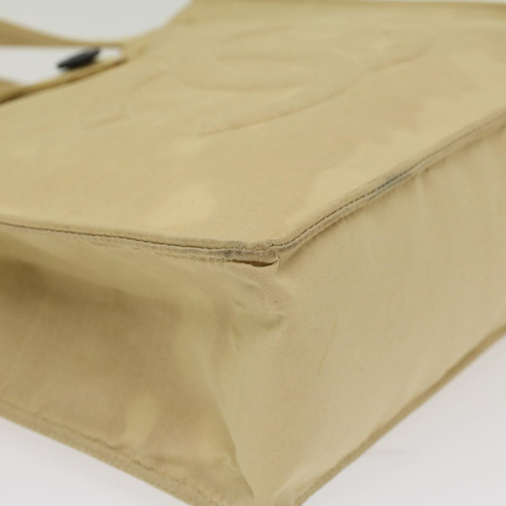 CHANEL Shoulder Bag Nylon Beige CC  bs7114