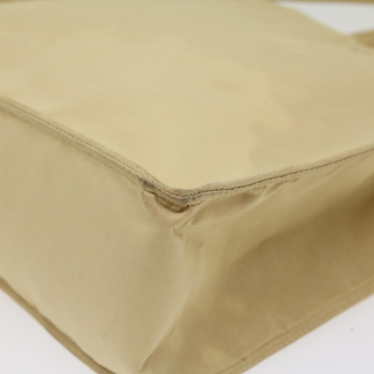 CHANEL Shoulder Bag Nylon Beige CC  bs7114