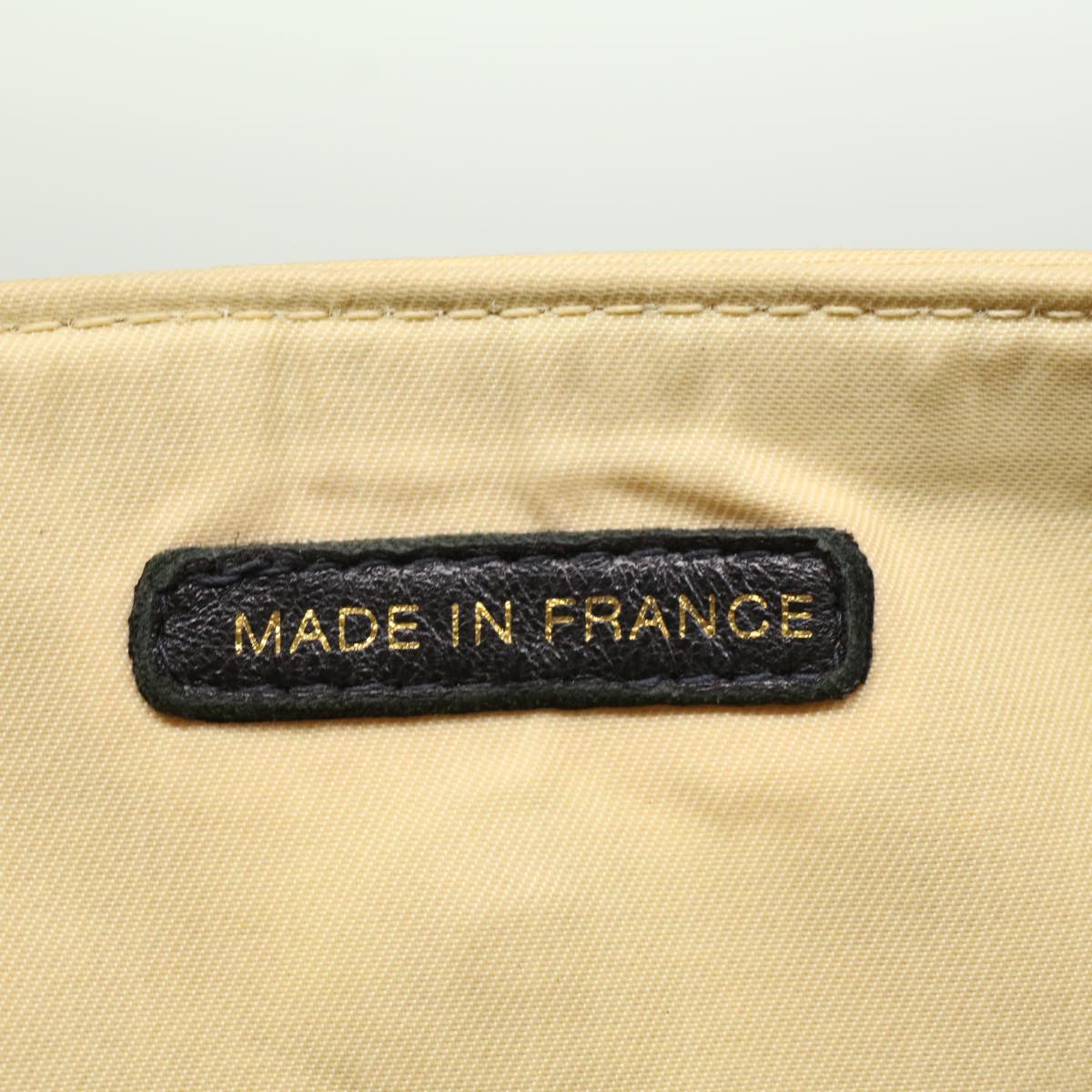 CHANEL Shoulder Bag Nylon Beige CC Auth bs7114