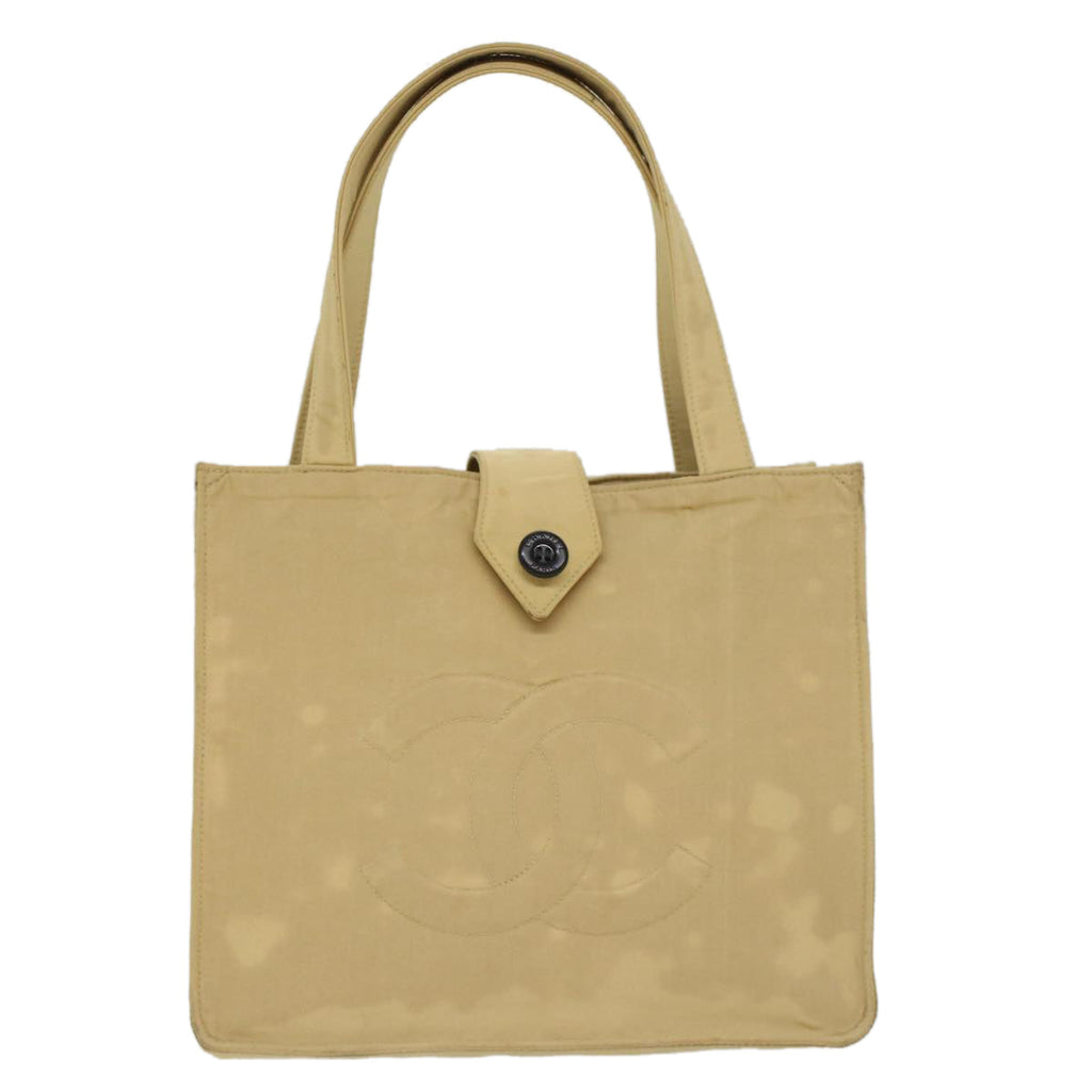 CHANEL Shoulder Bag Nylon Beige CC  bs7114