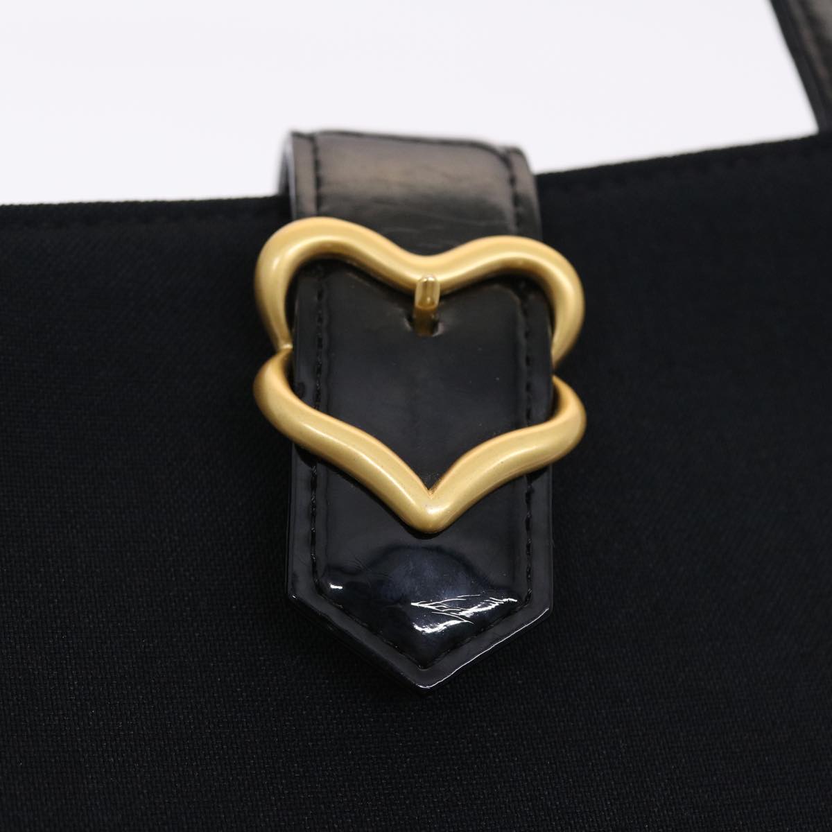 SAINT LAURENT Shoulder Bag Nylon Black Auth bs7138