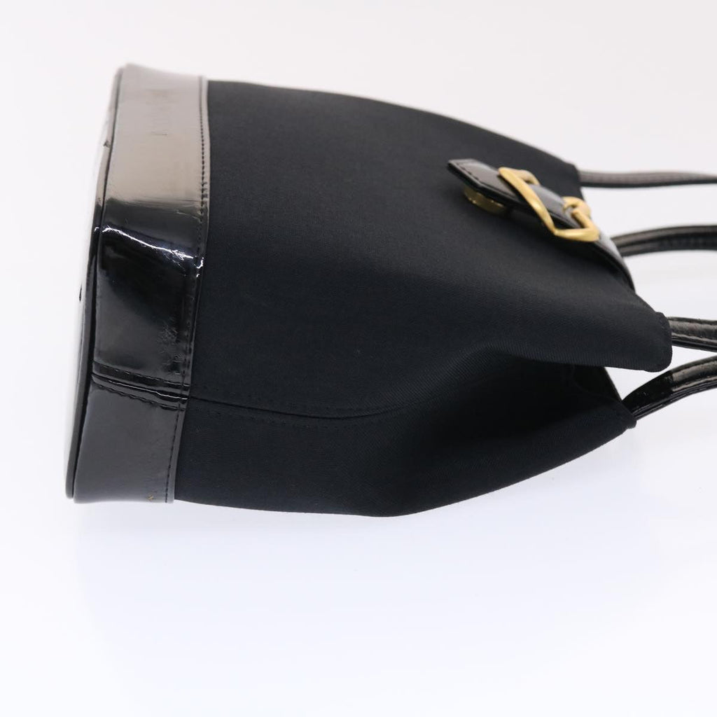 SAINT LAURENT Shoulder Bag Nylon Black Auth bs7138