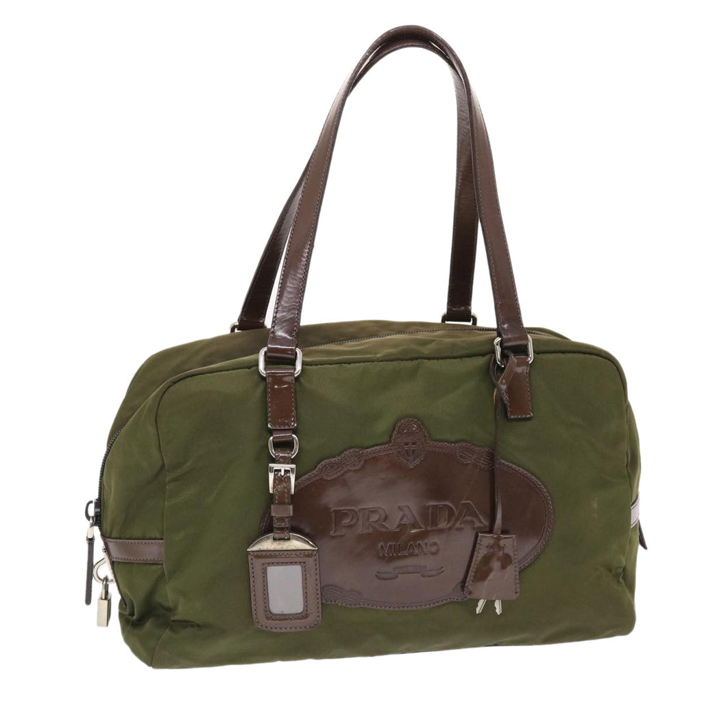 PRADA Shoulder Bag Nylon Khaki  bs7166