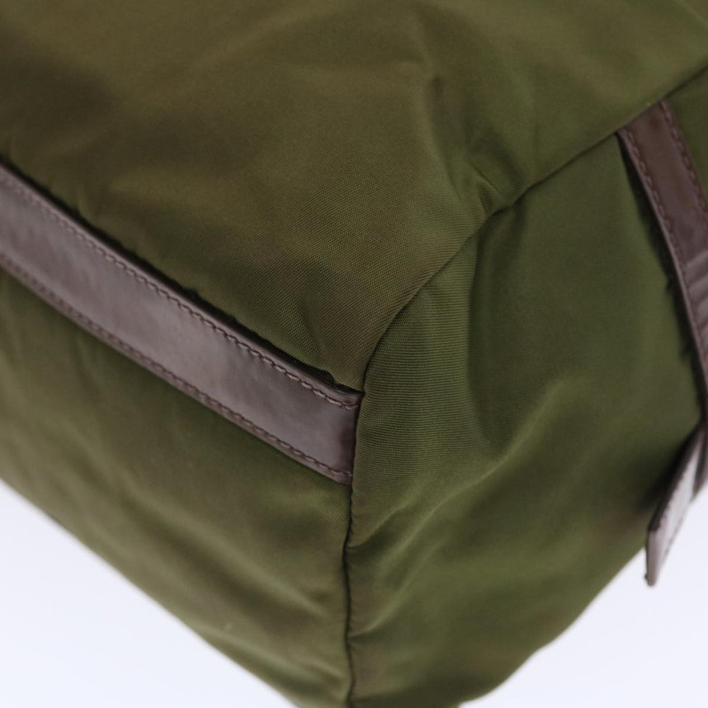 PRADA Shoulder Bag Nylon Khaki  bs7166