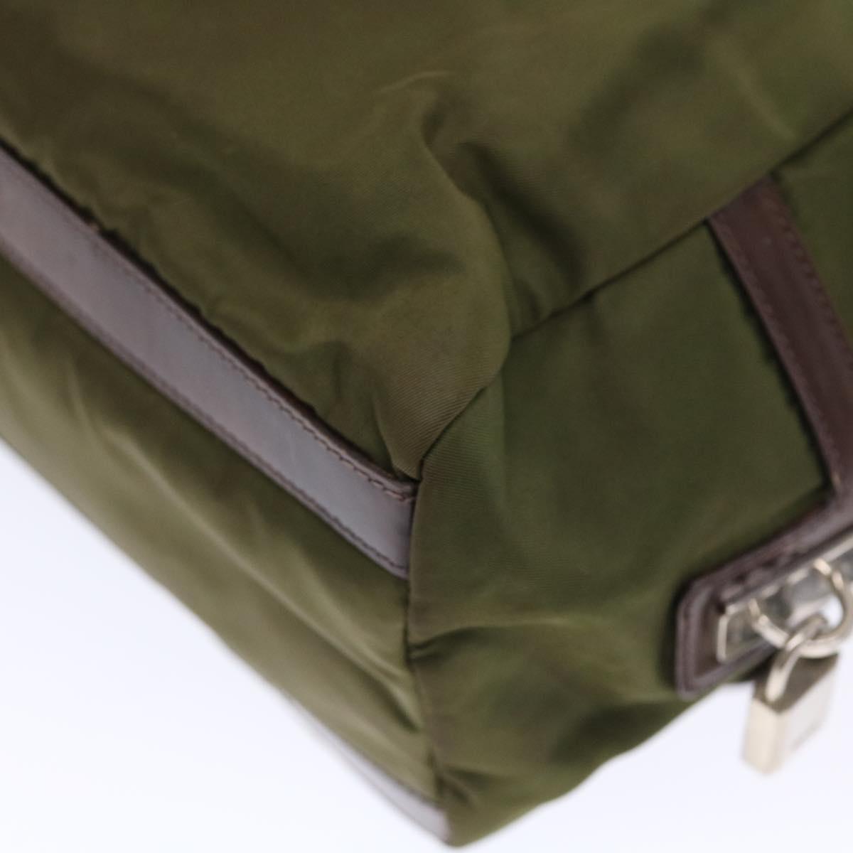 PRADA Shoulder Bag Nylon Khaki  bs7166