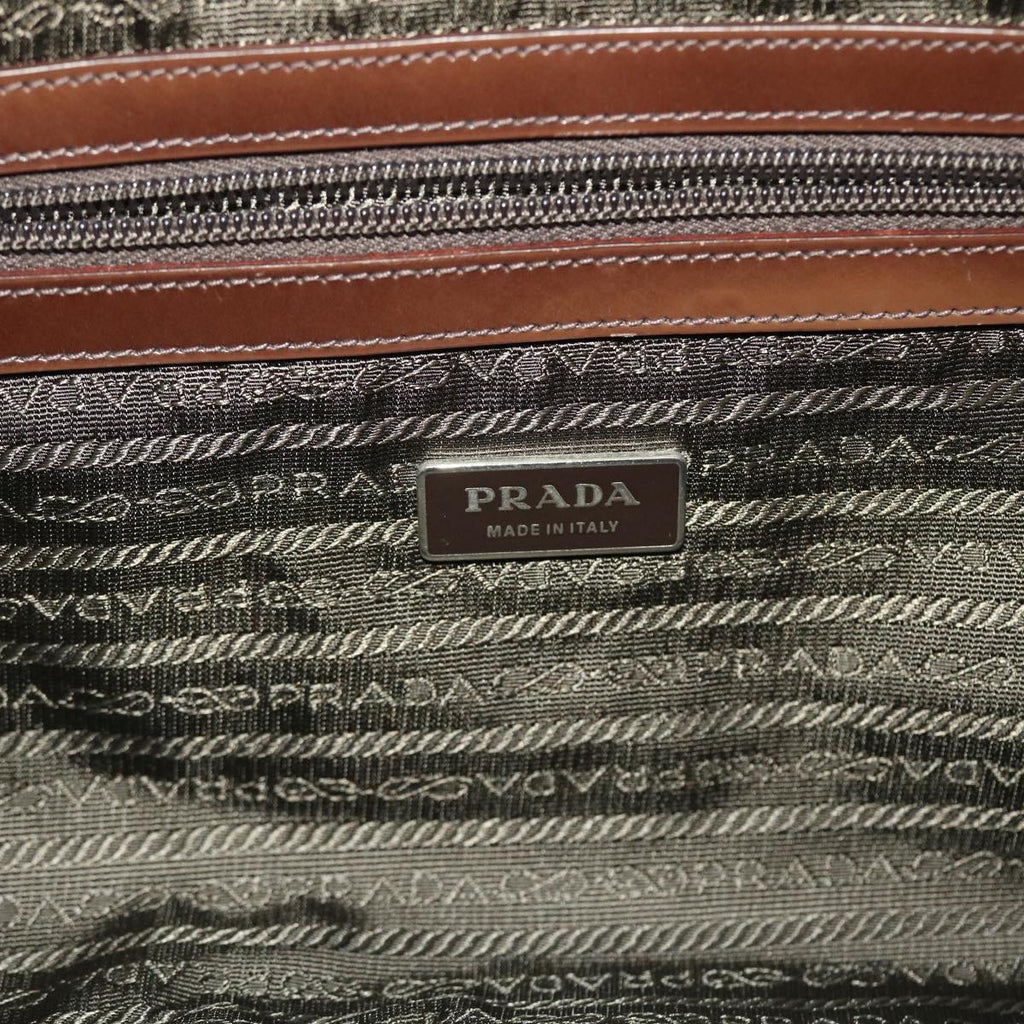 PRADA Shoulder Bag Nylon Khaki  bs7166
