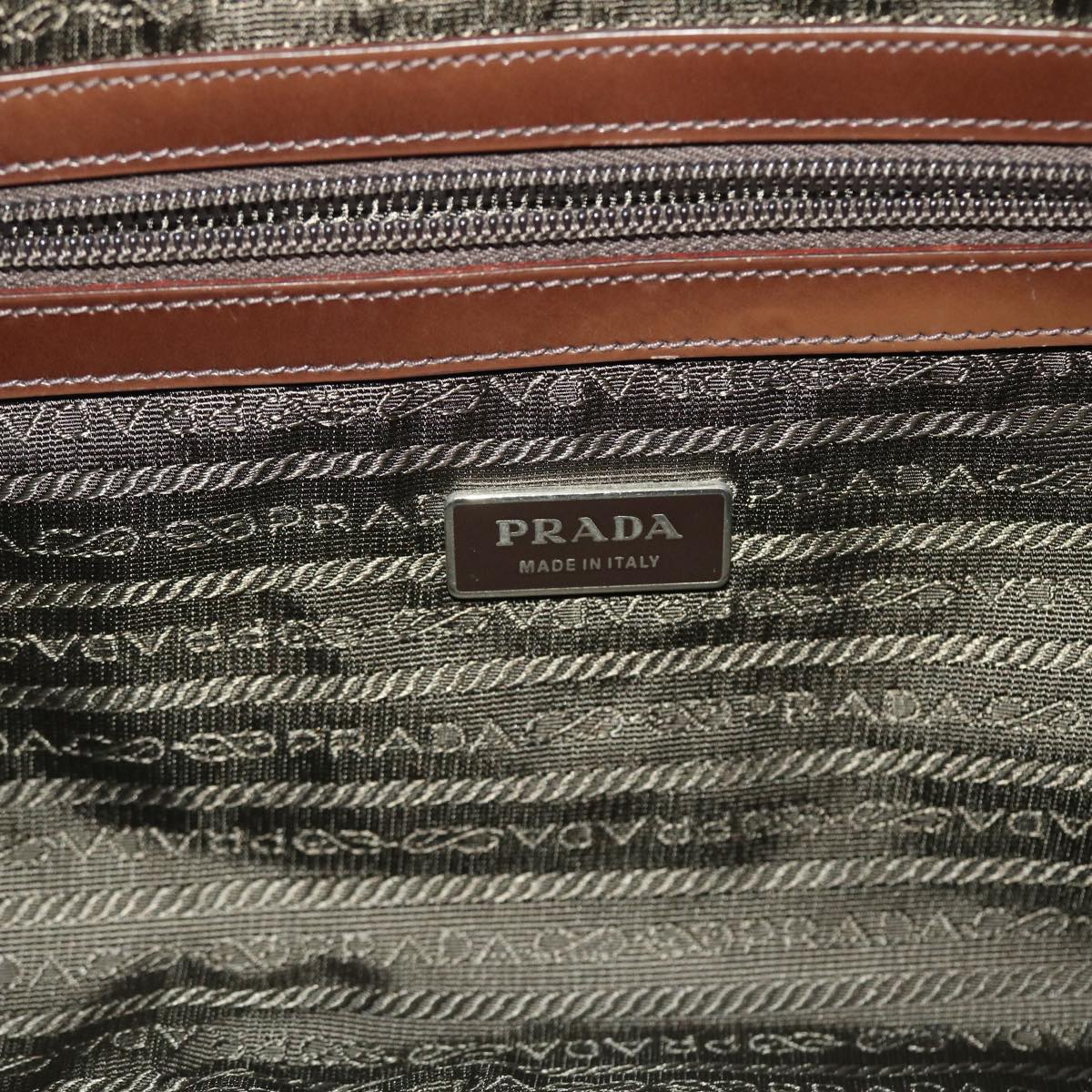 PRADA Shoulder Bag Nylon Khaki  bs7166