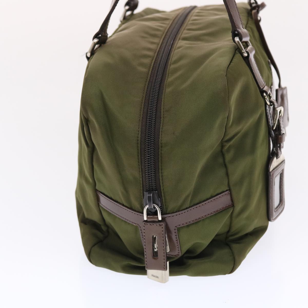 PRADA Shoulder Bag Nylon Khaki  bs7166