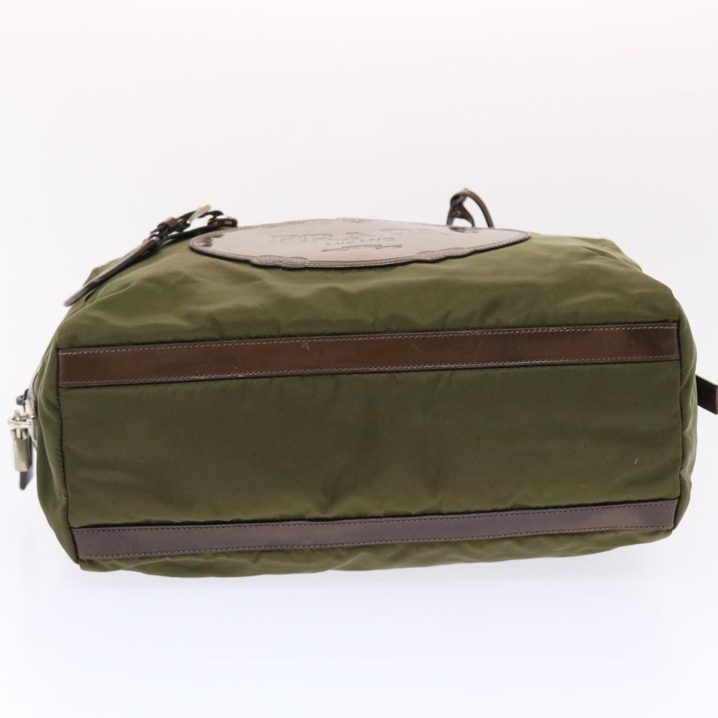 PRADA Shoulder Bag Nylon Khaki  bs7166