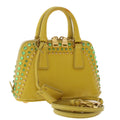 PRADA Bijoux Hand Bag Safiano leather 2way Yellow  bs7257