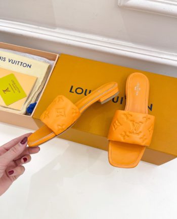 louis vuitton Women's Revival Flat Mule Orange For Women