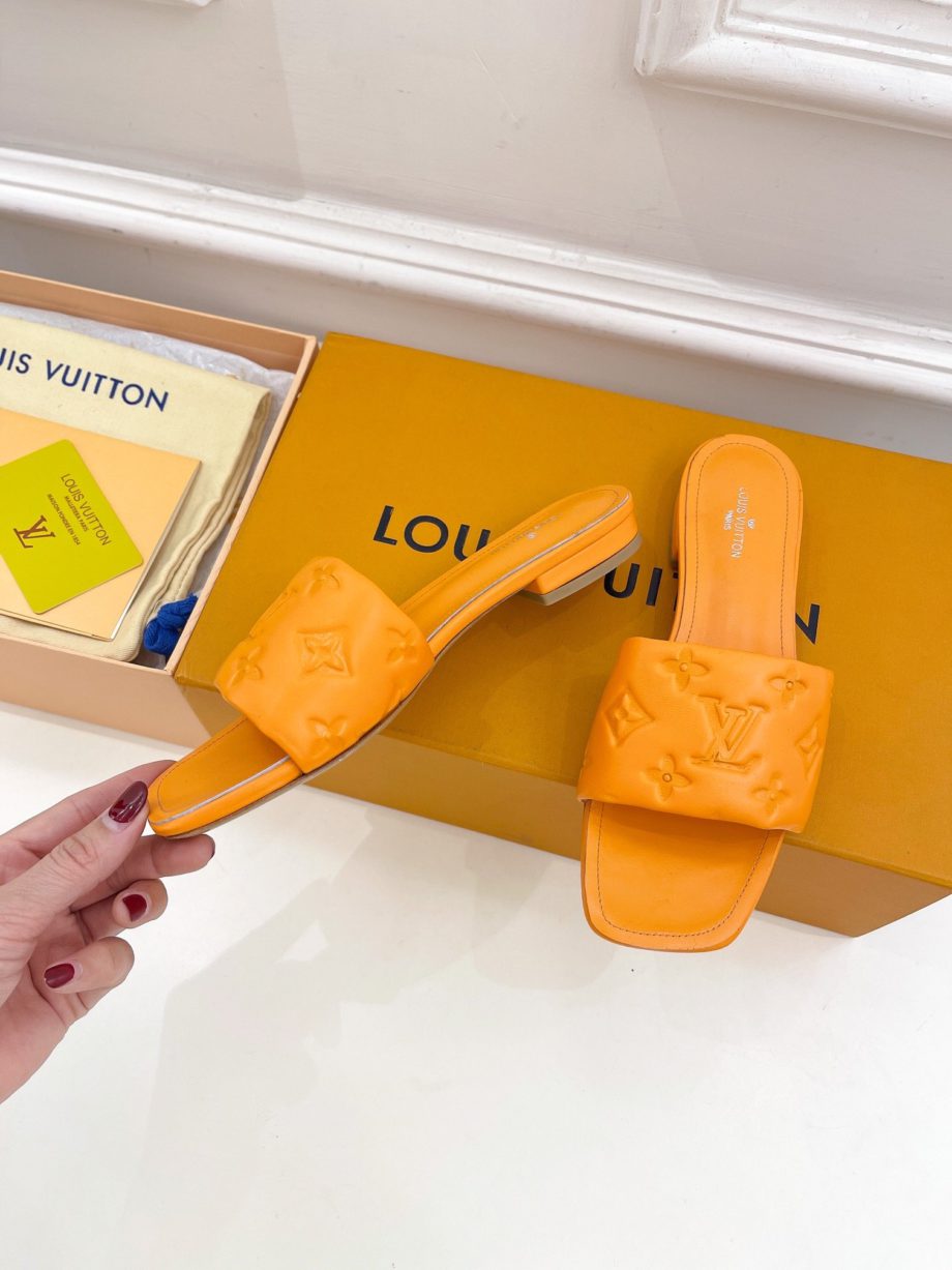 louis vuitton Women's Revival Flat Mule Orange For Women