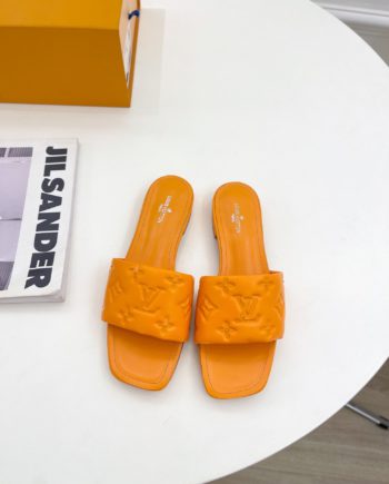 louis vuitton Women's Revival Flat Mule Orange For Women