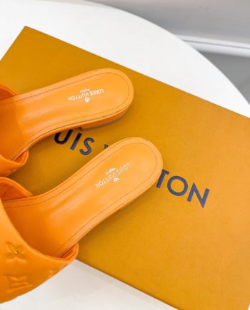 louis vuitton Women's Revival Flat Mule Orange For Women