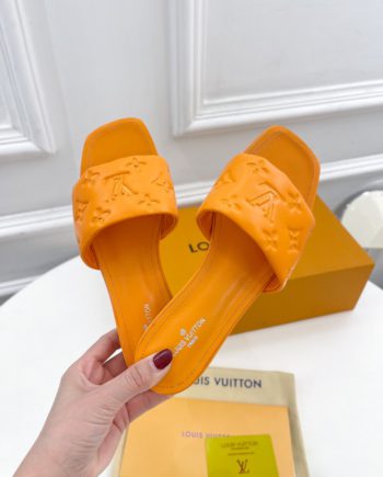 louis vuitton Women's Revival Flat Mule Orange For Women