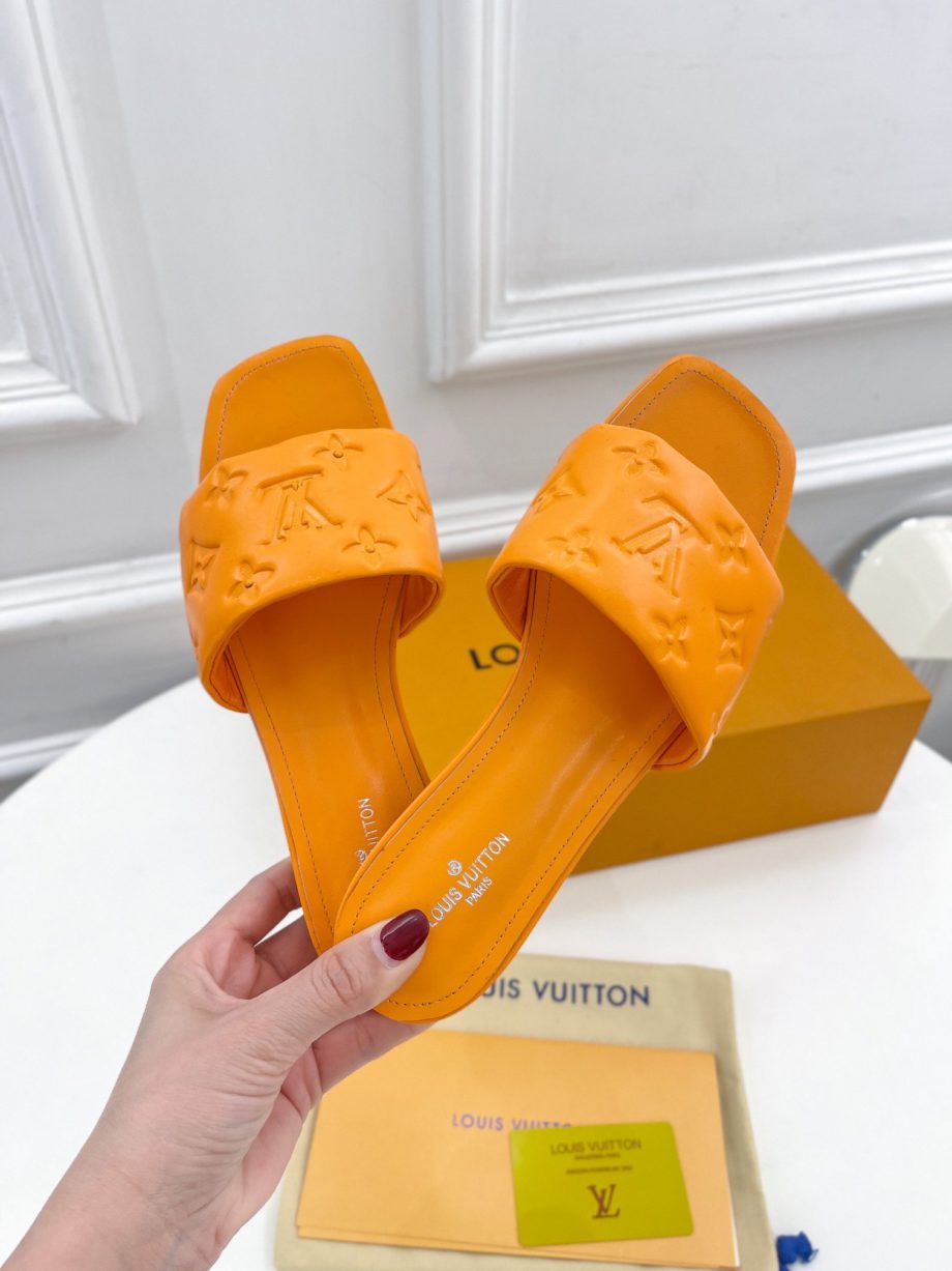 louis vuitton Women's Revival Flat Mule Orange For Women