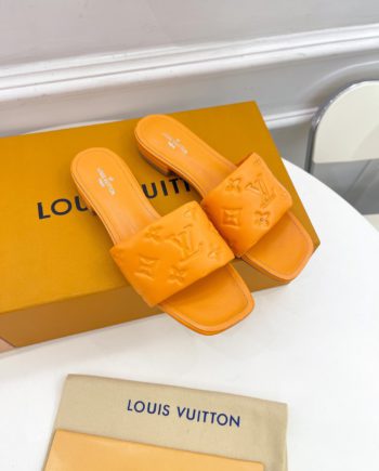 louis vuitton Women's Revival Flat Mule Orange For Women