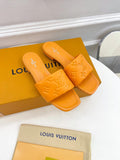 louis vuitton Women's Revival Flat Mule Orange For Women