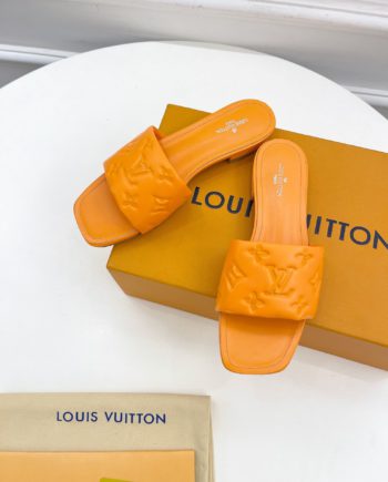 louis vuitton Women's Revival Flat Mule Orange For Women