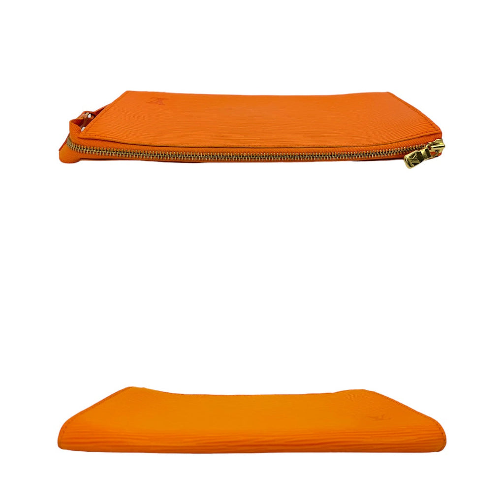 Louis Vuitton Vintage Orange Epi Pochette Accessories