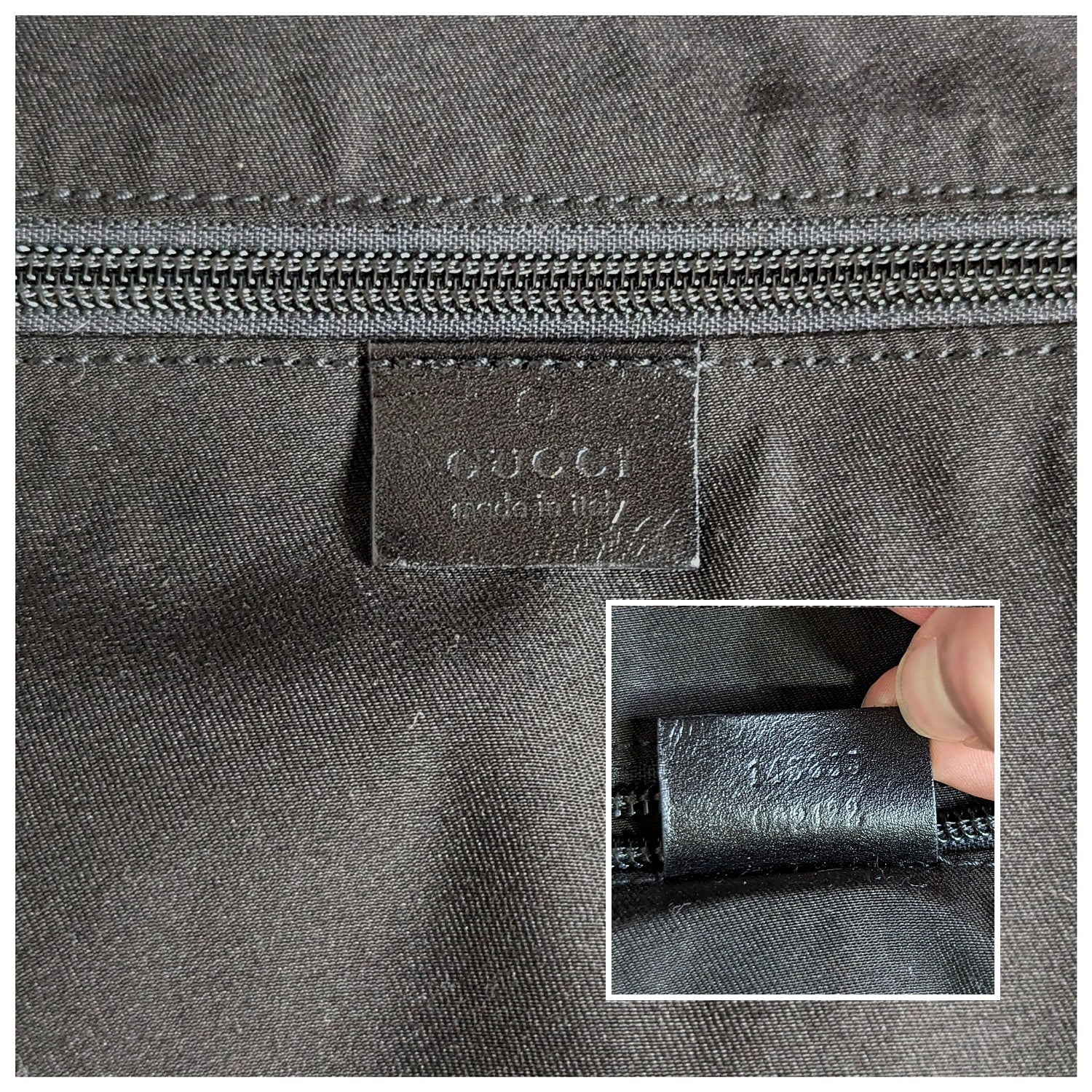 Gucci Black Nylon GG Monogram Garment Hobo