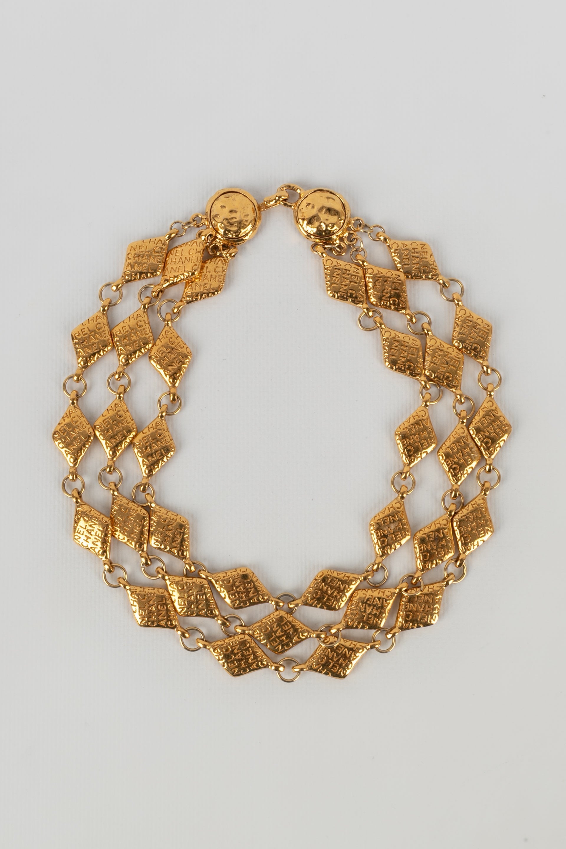 Collier dor�� Chanel 1990s