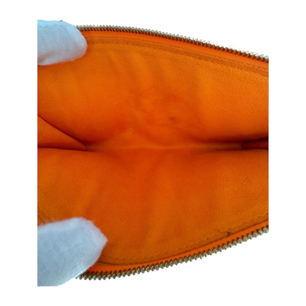 Louis Vuitton Vintage Orange Epi Pochette Accessories