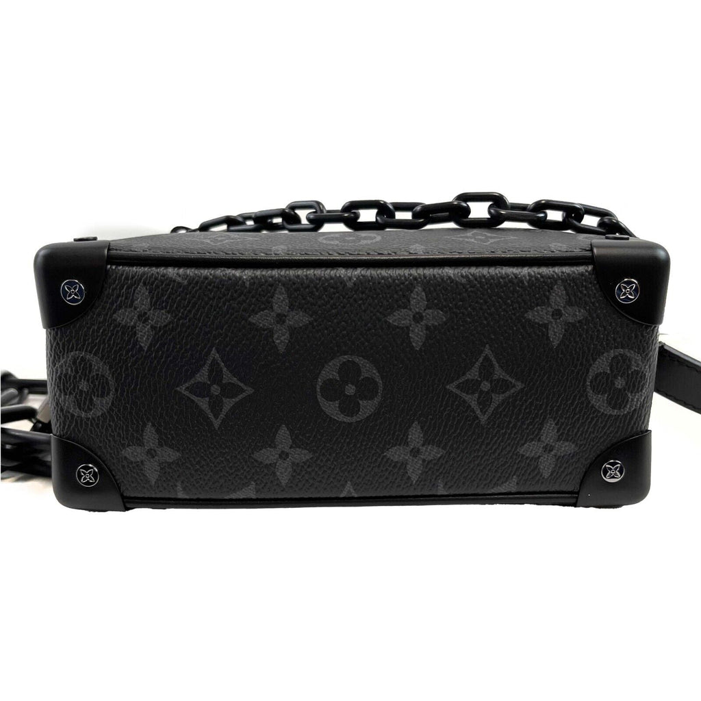 LOUIS VUITTON Excellent Mini Soft Trunk Monogram Eclipse Black Handbag