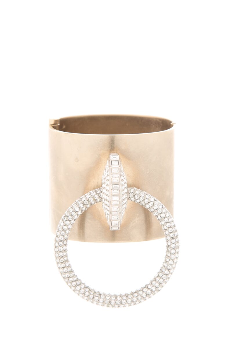 Chanel 2016 Shanghai Collection Gold & Crystal Knocker Bracelet