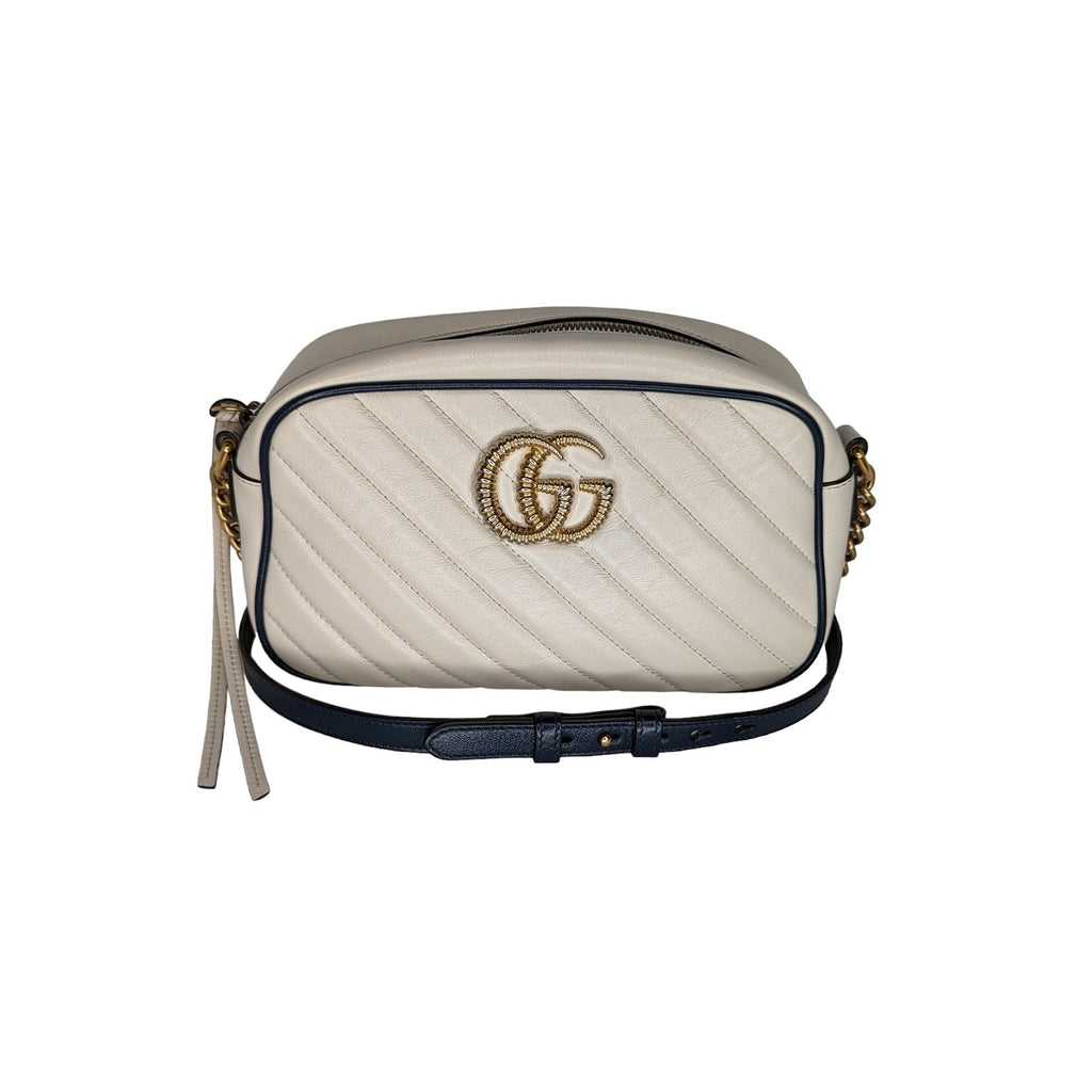 Gucci Matelassé Small GG Marmont Torchon Shoulder Bag