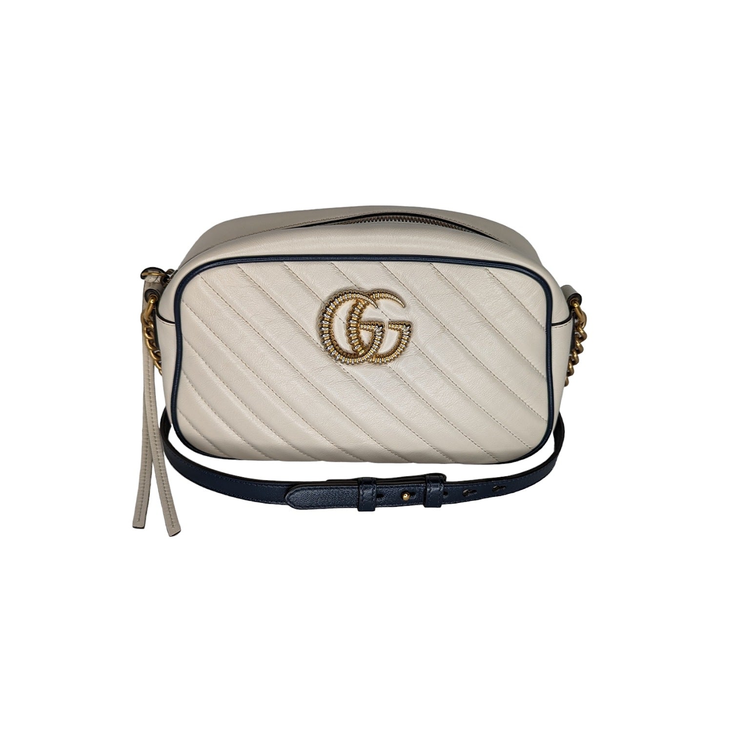 Gucci Matelassé Small GG Marmont Torchon Shoulder Bag